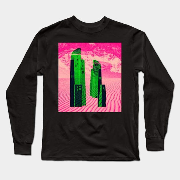 City in the desert Long Sleeve T-Shirt by Frajtgorski